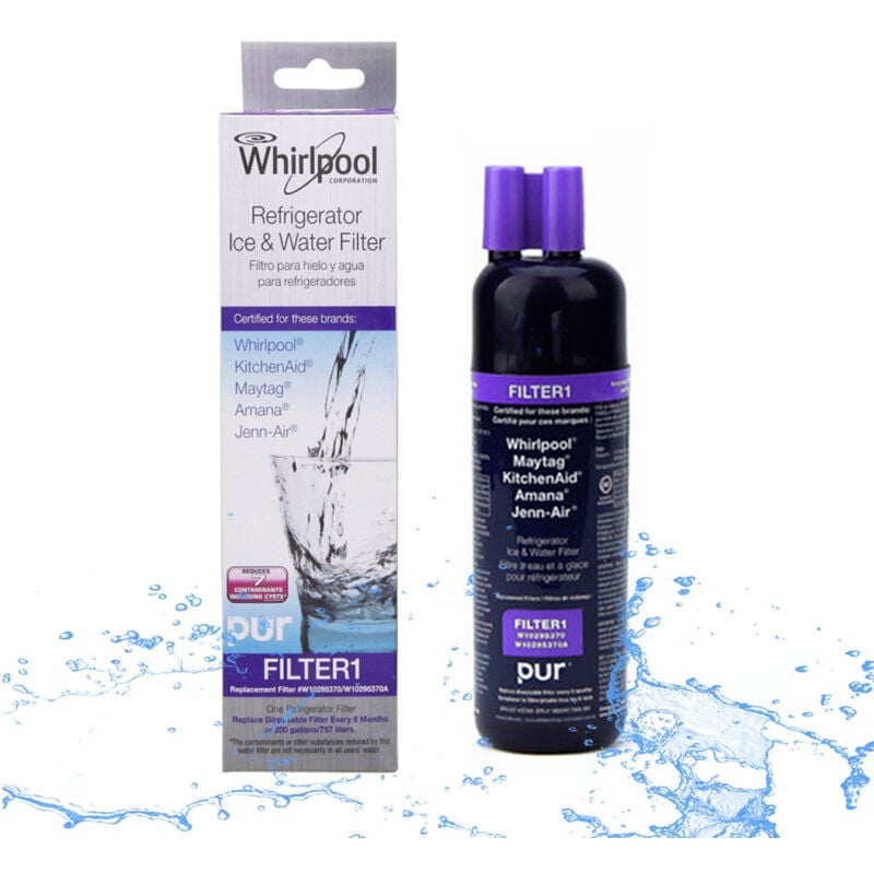 foto del prodotto parti di ricambio per frigorifero 1 filtro per frigorifero w10295370a , filtro per l acqua del frigorifero