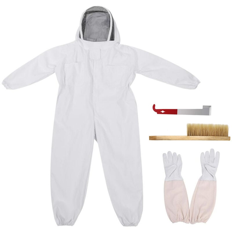 foto del prodotto parti forniture per apicoltura strumenti kit per apicoltura kit per apicoltura con guanti raschietto a j in acciaio inossidabile spazzola per alveare
