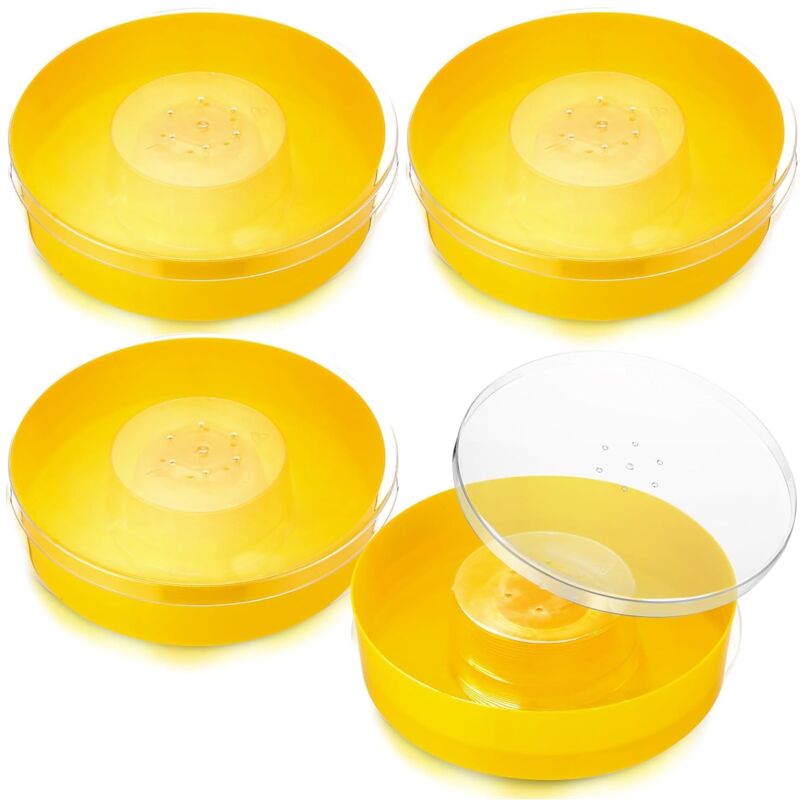 foto del prodotto parti mangiatoia rapida per apimangiatoia rotonda per arnieciotola per bere in plasticamangiatoia per arnieper 8 o 10 telaini di api