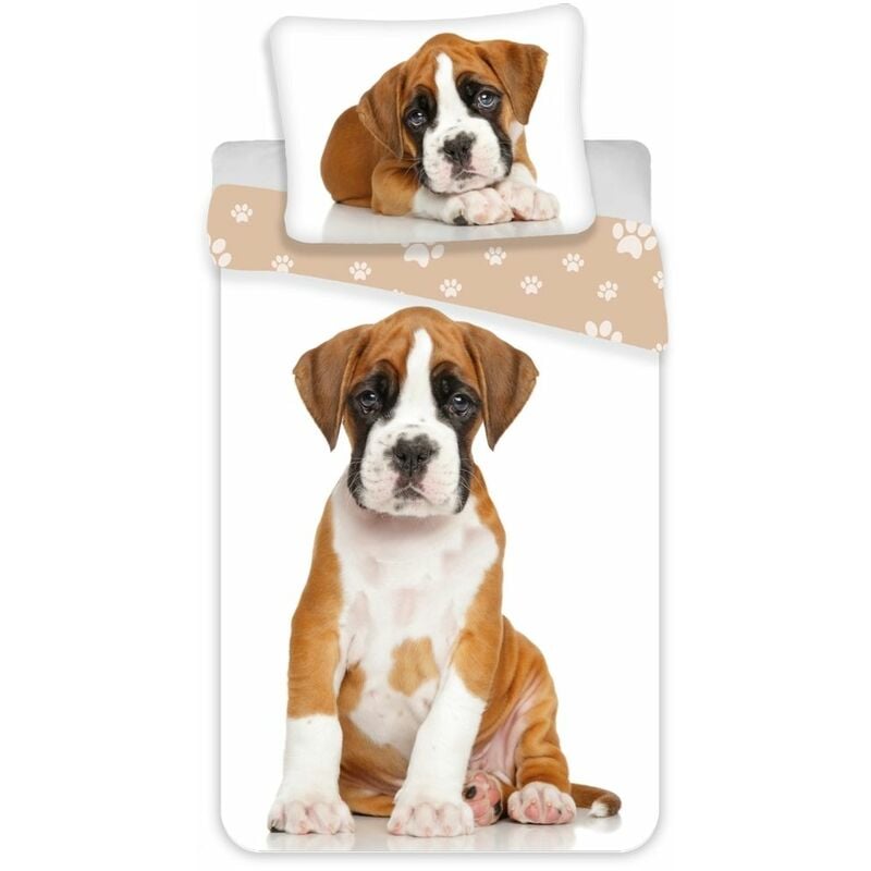 foto del prodotto parure copripiumino boxer cucciolo