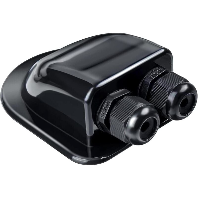 foto del prodotto passacavo solare a 2 vie - passacavo impermeabile per tetto solare - per camper, fotovoltaico, camper, roulotte - sistema satellitare e aria