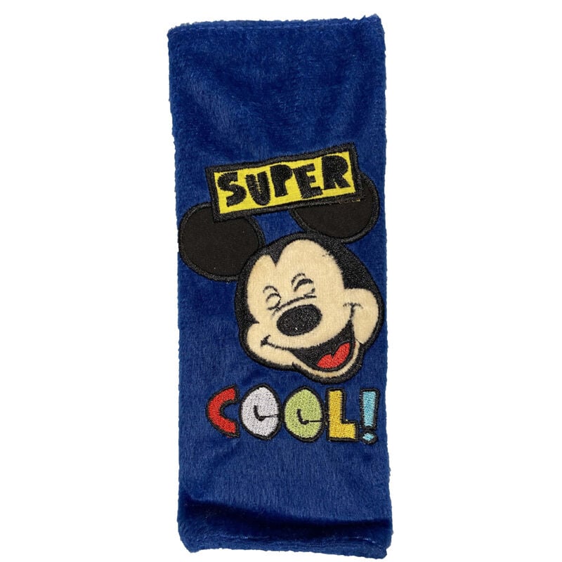 foto del prodotto passacintura auto con il simpatico topolino mickey mouse, per bambini, colore blu