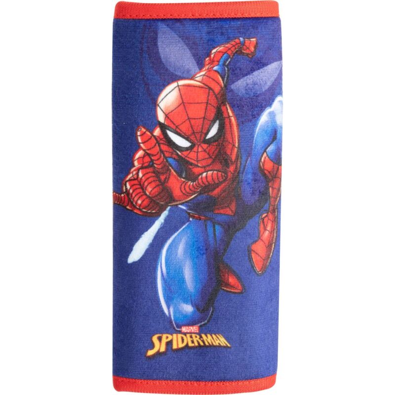 foto del prodotto passacintura singolo auto morbido cuscino cuscinetto proteggi cinture di sicurezza spiderman uomo ragno supereroi