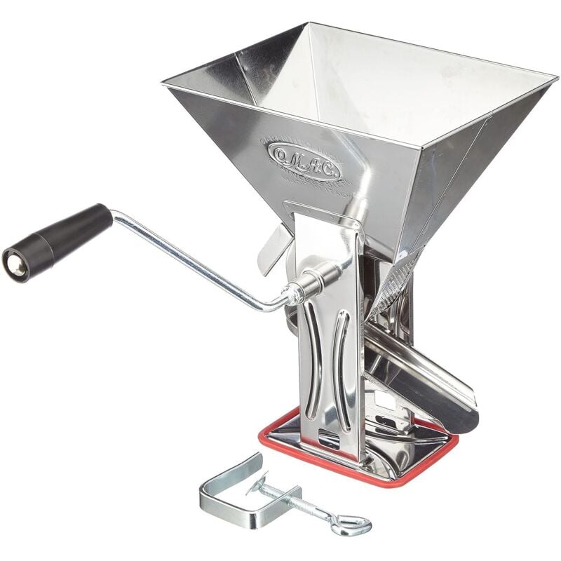 foto del prodotto passapomodoro manuale gulliver in acciaio inox con guarnizione e morsetto per fissaggio