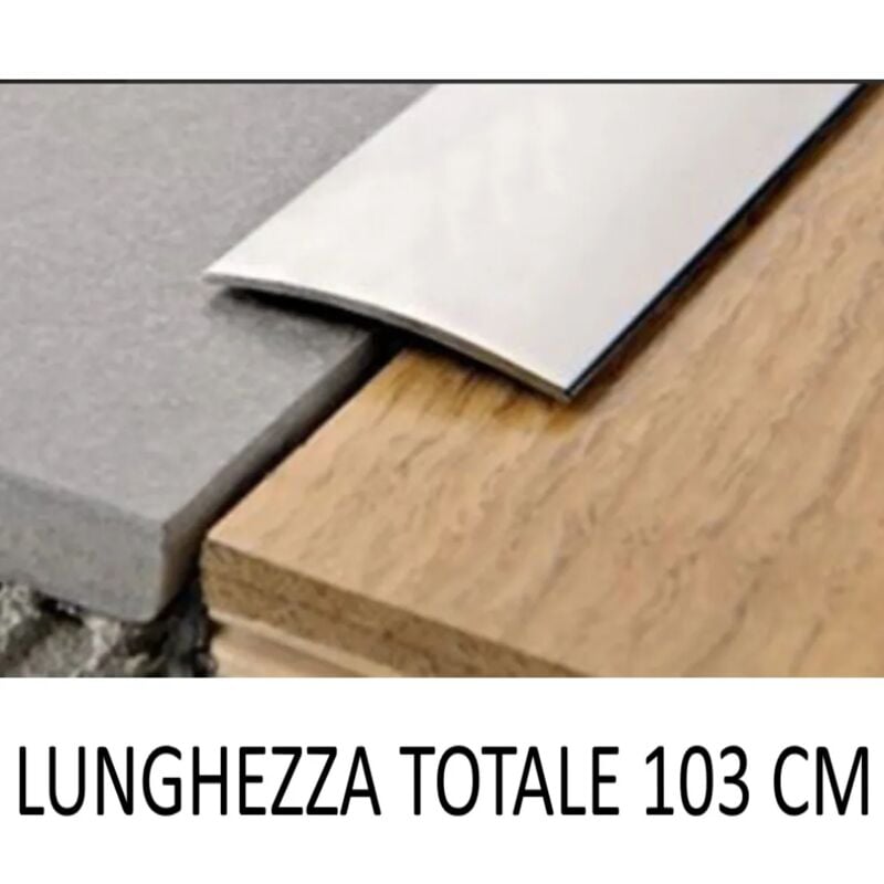 foto del prodotto passatoia adesiva piatta cm.103 alluminio anodizzato