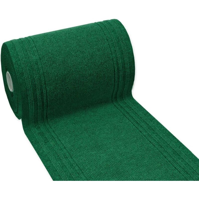 foto del prodotto passatoia antiscivolo corridoio ingresso al metro h67 su misura tappeto entrata multiuso assorbente verde