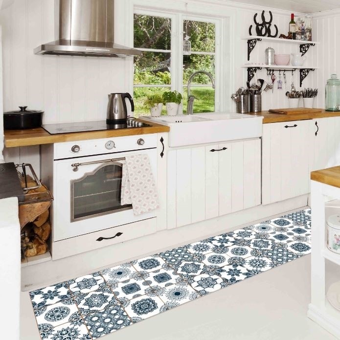foto del prodotto passatoia da cucina in vinile lavabile e antigraffio summer tiles 50x120