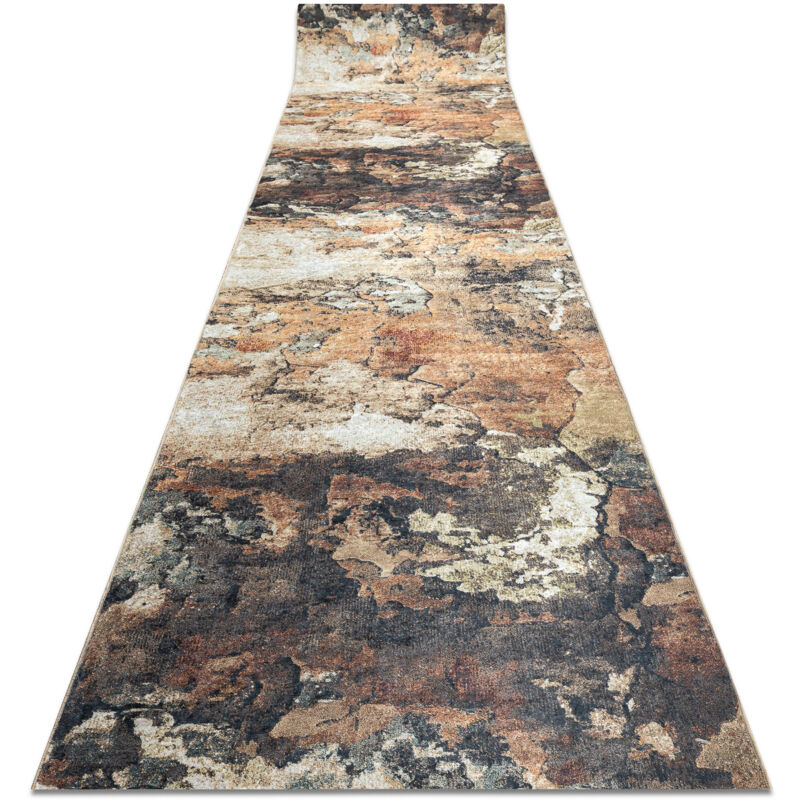foto del prodotto passatoia gommata lotus abstract 52910 beige lavabile 100cm beige 100x140 cm