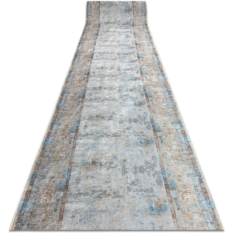 foto del prodotto passatoia gommata lotus bordero 95111 grigio beige lavabile 80cm grey 80x280 cm