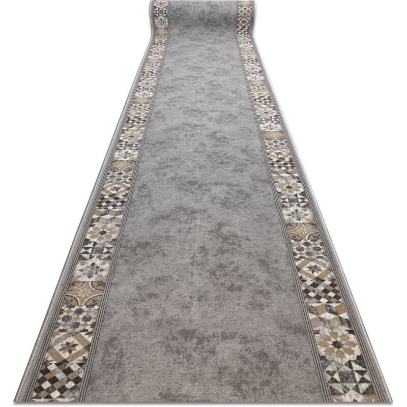 foto del prodotto passatoia gommata murcia piastrelle di lisbona, telaio, antiscivolo grigio 100cm grey 100x120 cm
