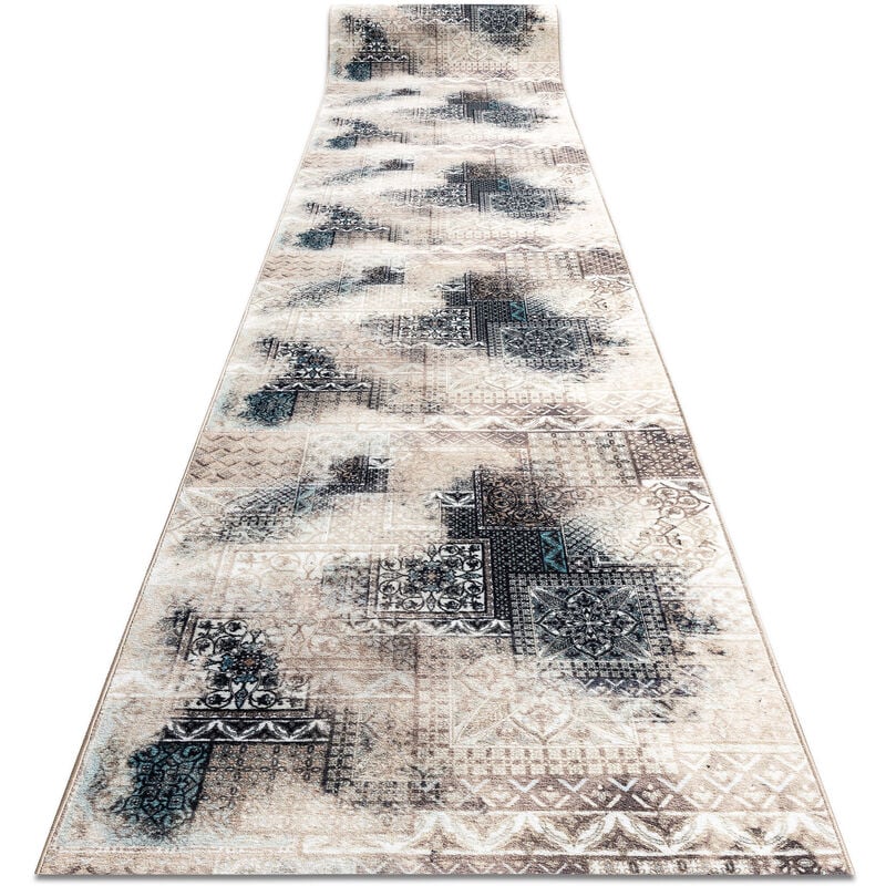 foto del prodotto passatoia gommata patchwork vintage la gomma beige 80 cm beige 80x350 cm
