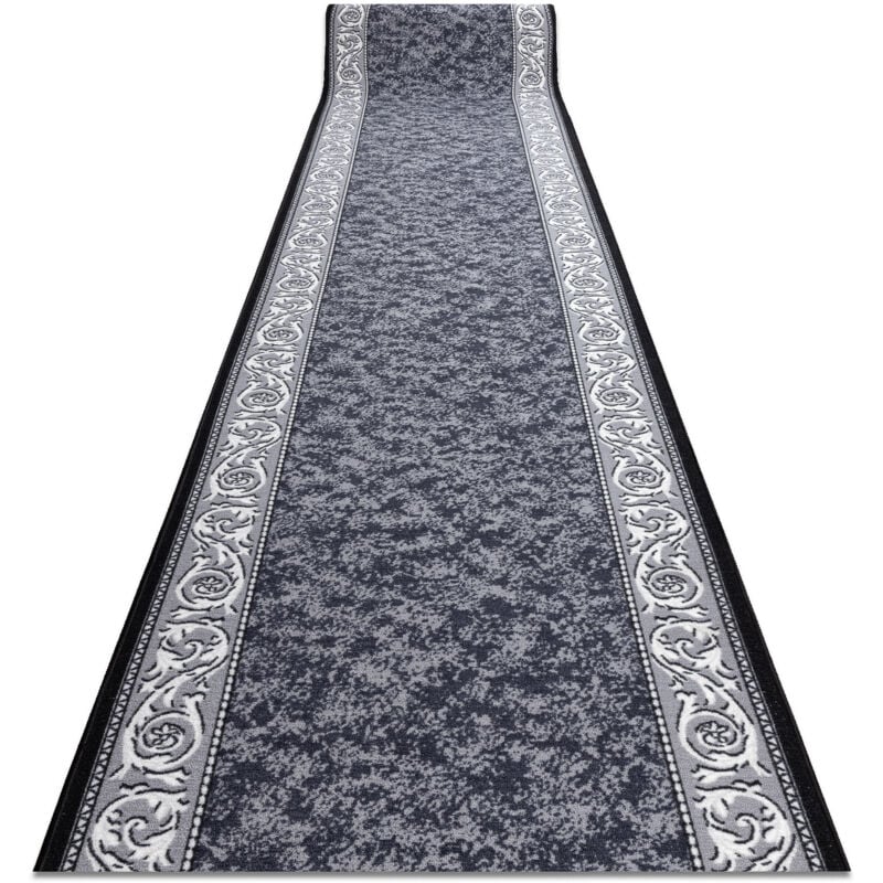 foto del prodotto passatoia gommata romantic ornamento, antiscivolo grigio 133cm grey 133x100 cm