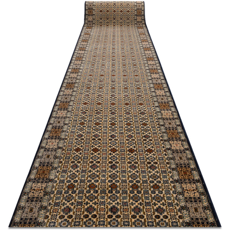 foto del prodotto passatoia keshan 6428 53551 orientale beige blu scuro 90cm beige 90x100 cm