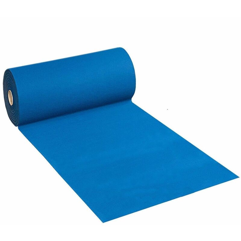 foto del prodotto passatoia per eventi blu, moquette antiscivolo da 520 gr il mtq, zerbino da esterno 1 x 1 mt
