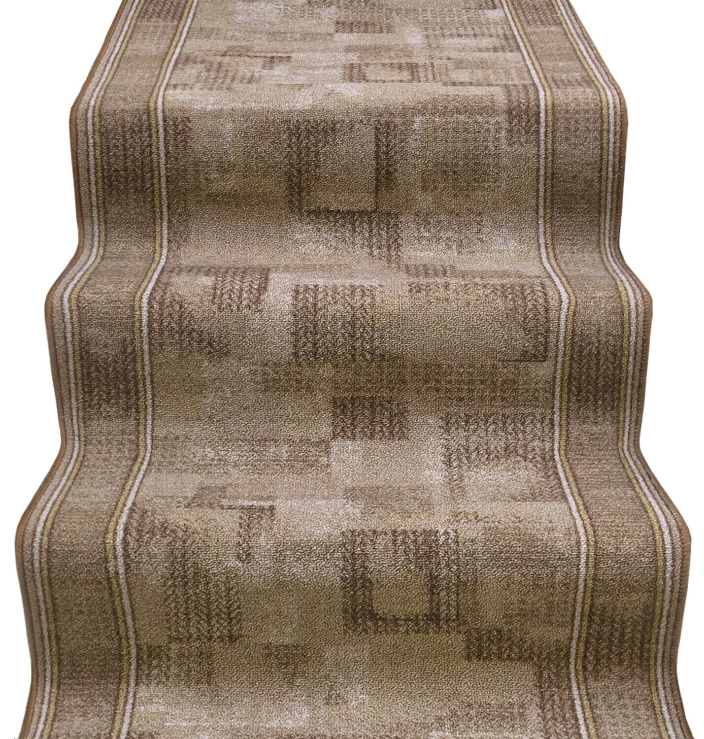 foto del prodotto passatoia scala scalinata ingresso 67x180 cm bordata tappeto corridoio gradini antiscivolo marrone