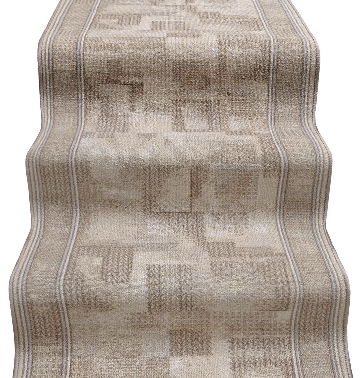 foto del prodotto passatoia scala scalinata ingresso 67x240 cm bordata tappeto corridoio gradini antiscivolo beige