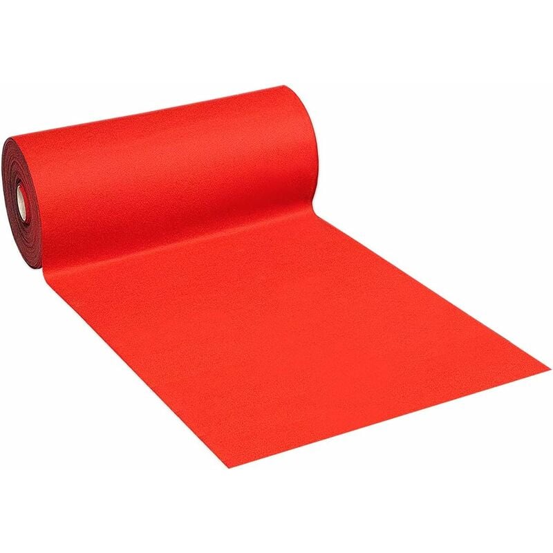 foto del prodotto passatoia tappeto al metro h200 cm antiscivolo moquette entrata negozio rosso