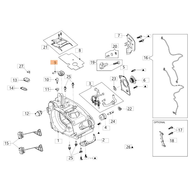 foto del prodotto passatubo con tubo originale oleomac per motosega modelli gsth 240 50350146ar