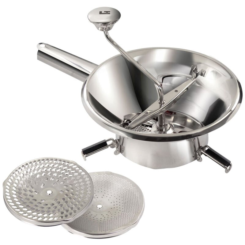 foto del prodotto passaverdura in acciaio inox 3 griglie 24cm - n3004bg - tellier