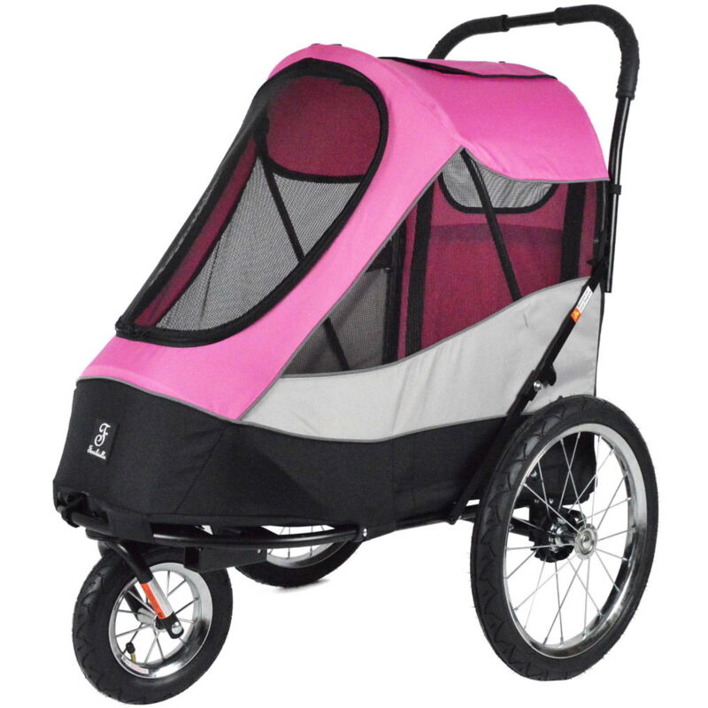 foto del prodotto passeggino per cani e gatti modello trailer peso massimo 45kg