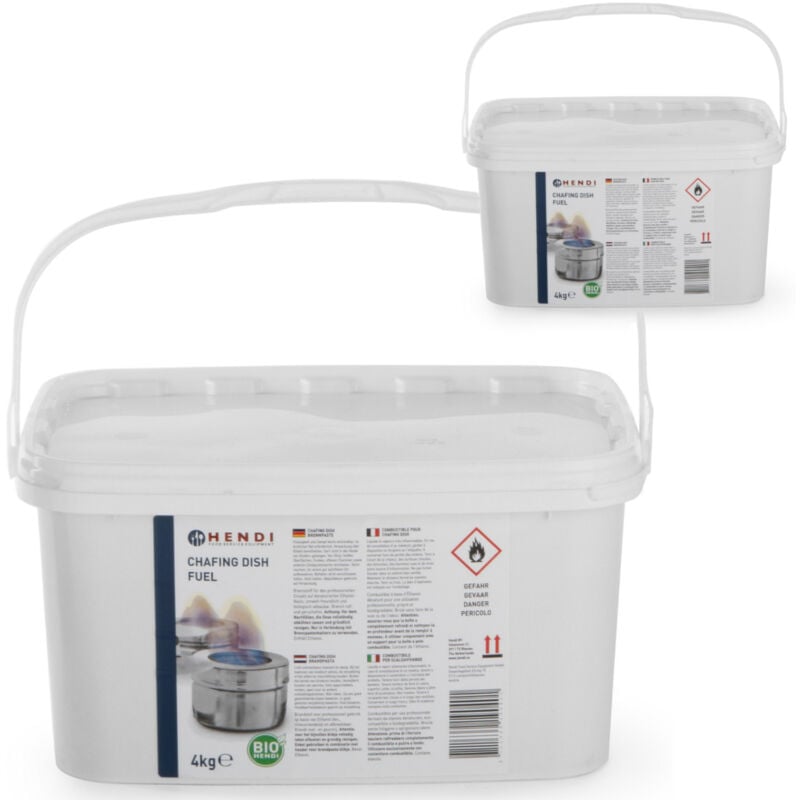 foto del prodotto pasta di etanolo per scaldavivande per la ristorazione set da 2 x 4 kg hendi 190029
