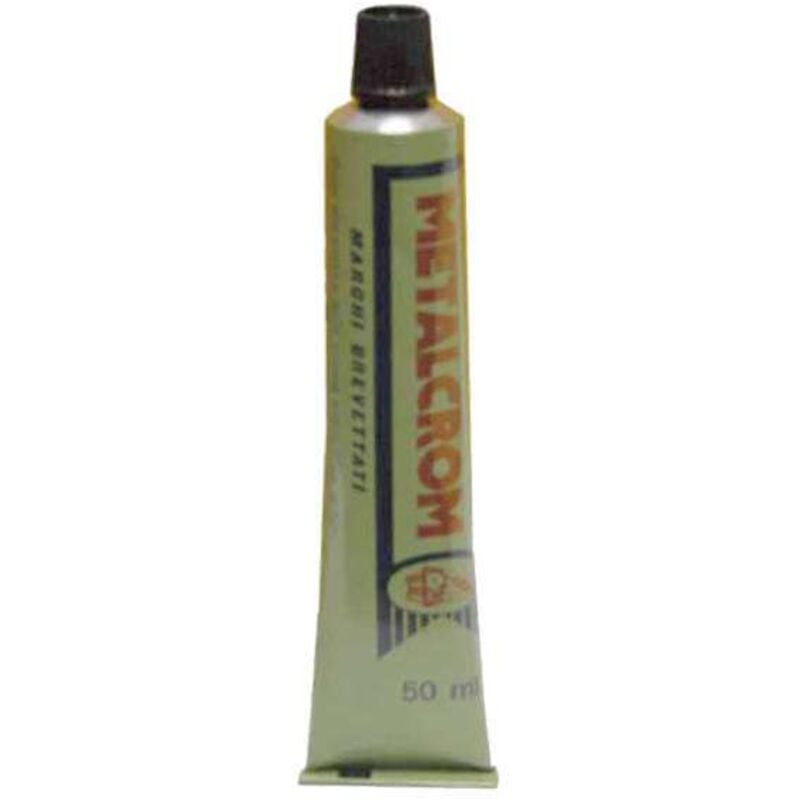 foto del prodotto pasta metalcrom per piastre e stufe in alluminio chiaro, formato da 50 ml