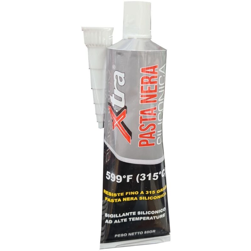 foto del prodotto pasta nera siliconica guarnizioni motori auto moto silicone mastice ricambi