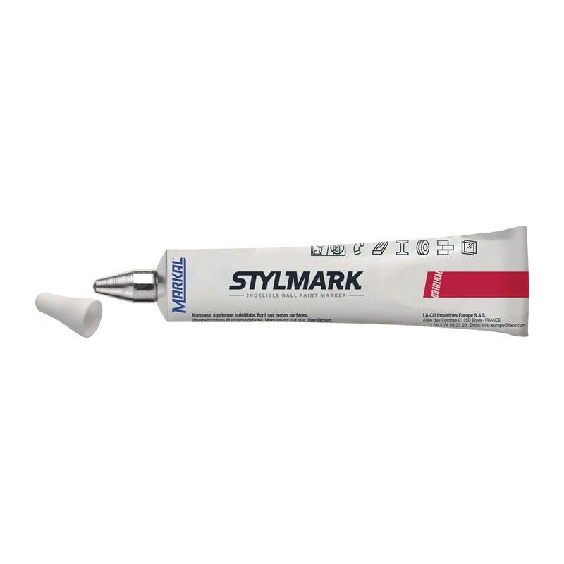foto del prodotto pasta per segnare stylmark original tubo bianco 50ml markal