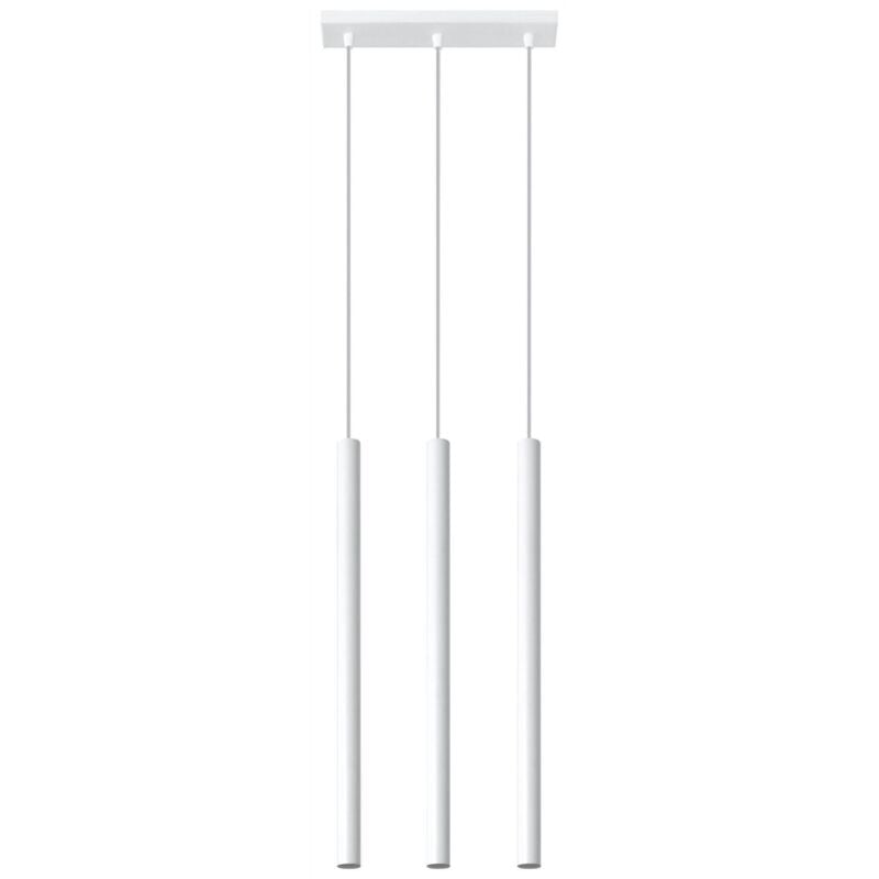 foto del prodotto pastelo 3 light staight bar drop pendant white, g9 sollux