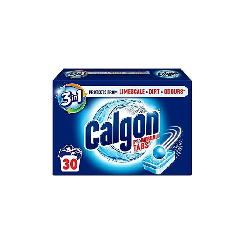 foto del prodotto pastiglia anticalcare per lavatrice 30 pezzi calgon