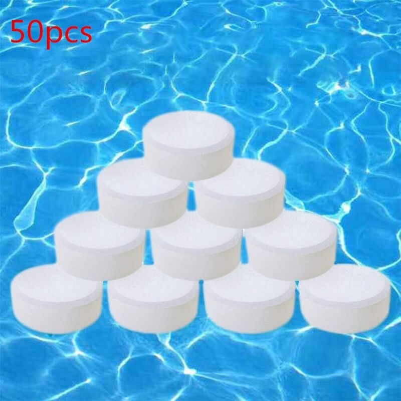 foto del prodotto pastiglie di cloro multiuso per piscina, pastiglie di cloro, pastiglie disinfettanti istantanee per piscina, pastiglie effervescenti di biossido di