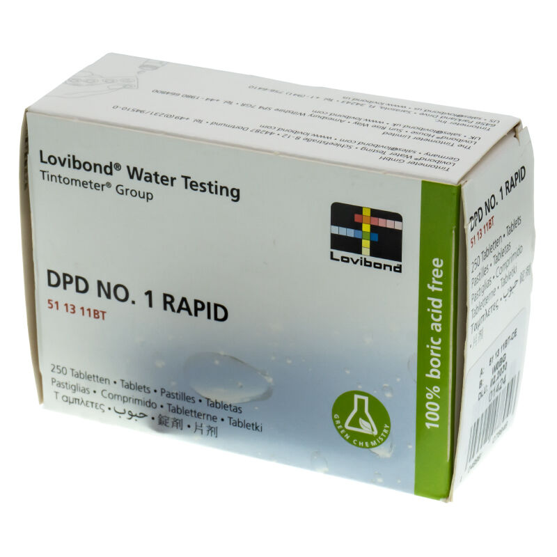 foto del prodotto pastiglie dpd 1 per test kit manuale conf.250pz.