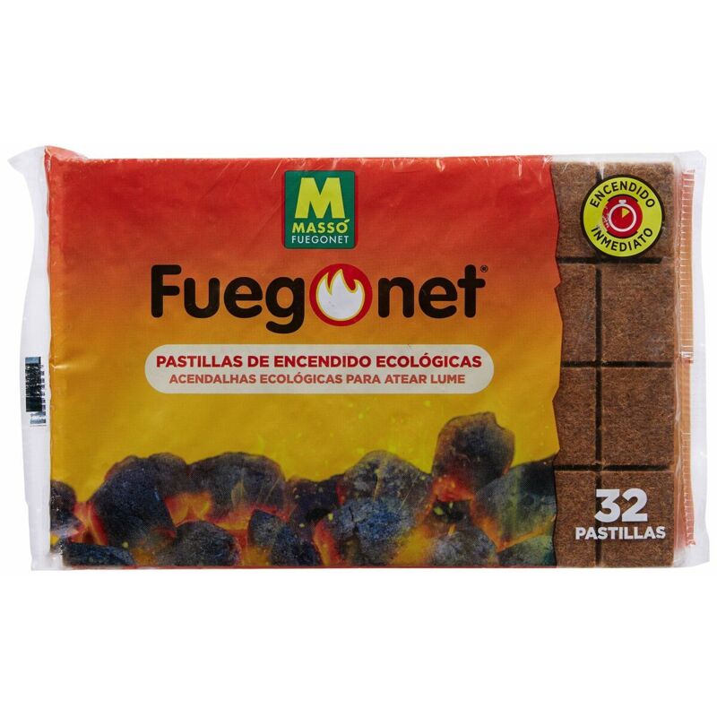 foto del prodotto pastillas a reddito ecologico fugonet per barbocoa e chiminani, 24 8 unit libere 32