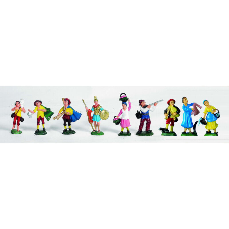foto del prodotto pastore semplice cm.10 in busta 30 modelli assortitoi decorazione di natale
