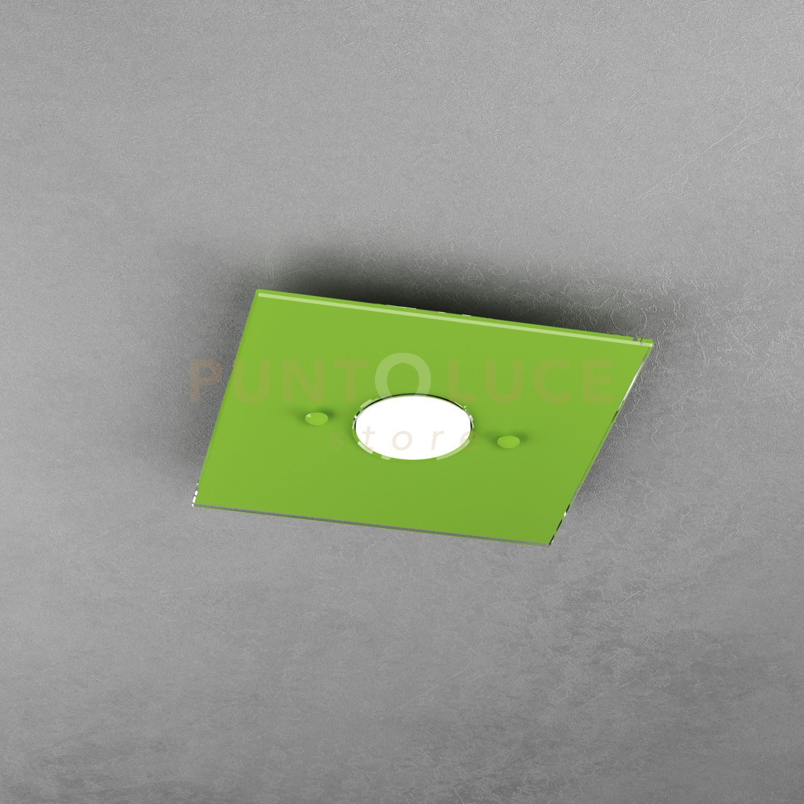 foto del prodotto path plafoniera 1 luce verde 1141 pl1 ve