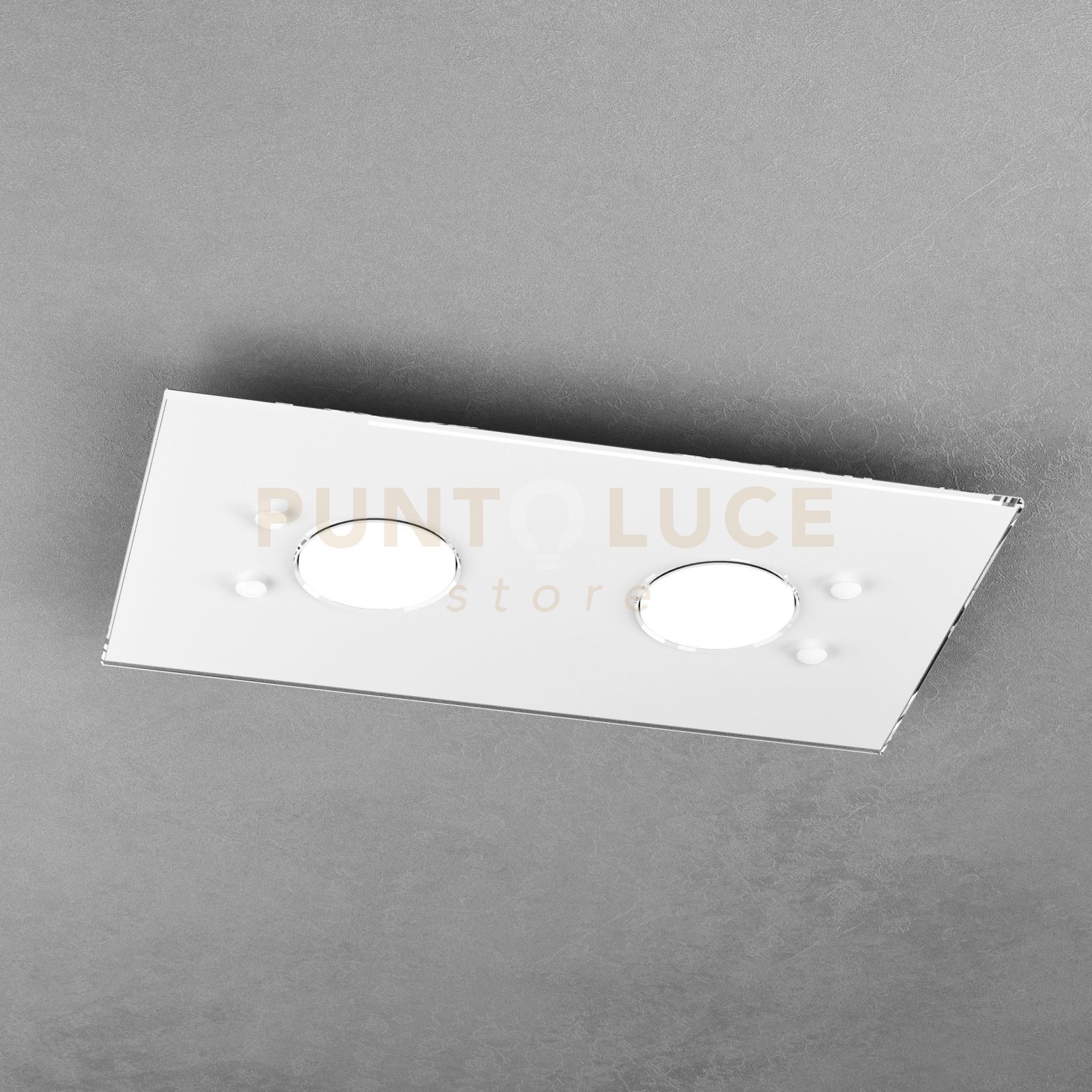 foto del prodotto path plafoniera 2 luci bianco 1141-pl2 r-bi