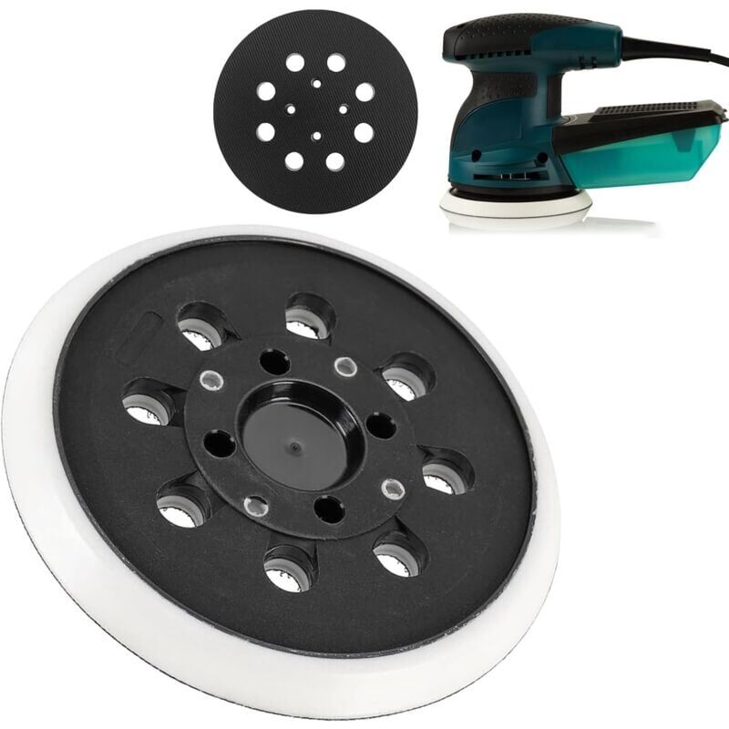 foto del prodotto patin de pon age auto agrippant 125 mm compatible avec bosch pex 300 ae 400 ae 4000 ae 125 mm,ponceuse excentrique par poweka