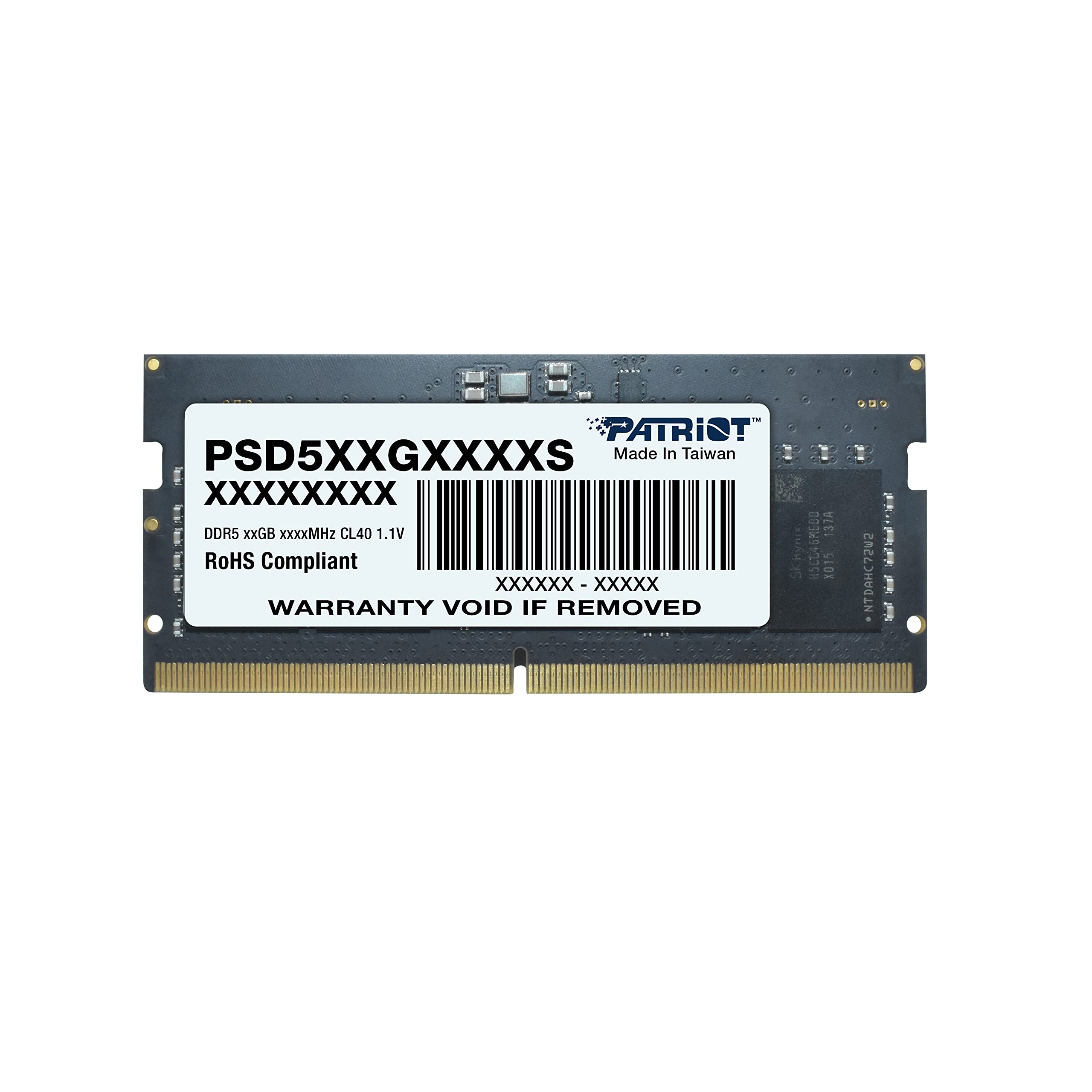 foto del prodotto patriot ram sodimm 32gb ddr5 4800mhz