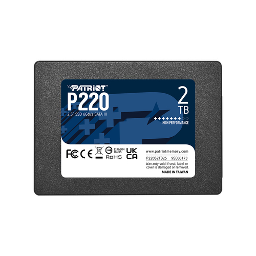 foto del prodotto patriot ssd interno p220 2tb sata3 2,5 read write 550 500 mbps