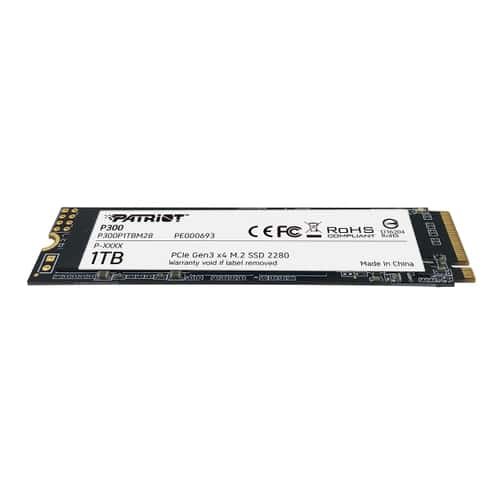 foto del prodotto patriot ssd p300 1tb m2 2280 pcie gen3, 2100mbs 1650mbs r w