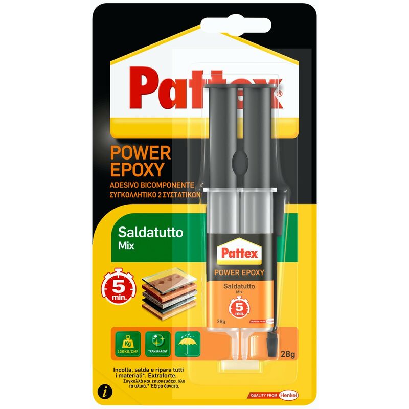 foto del prodotto pattex 2k liquid colla bicomponente epossidica saldatutto saldatutto 28g