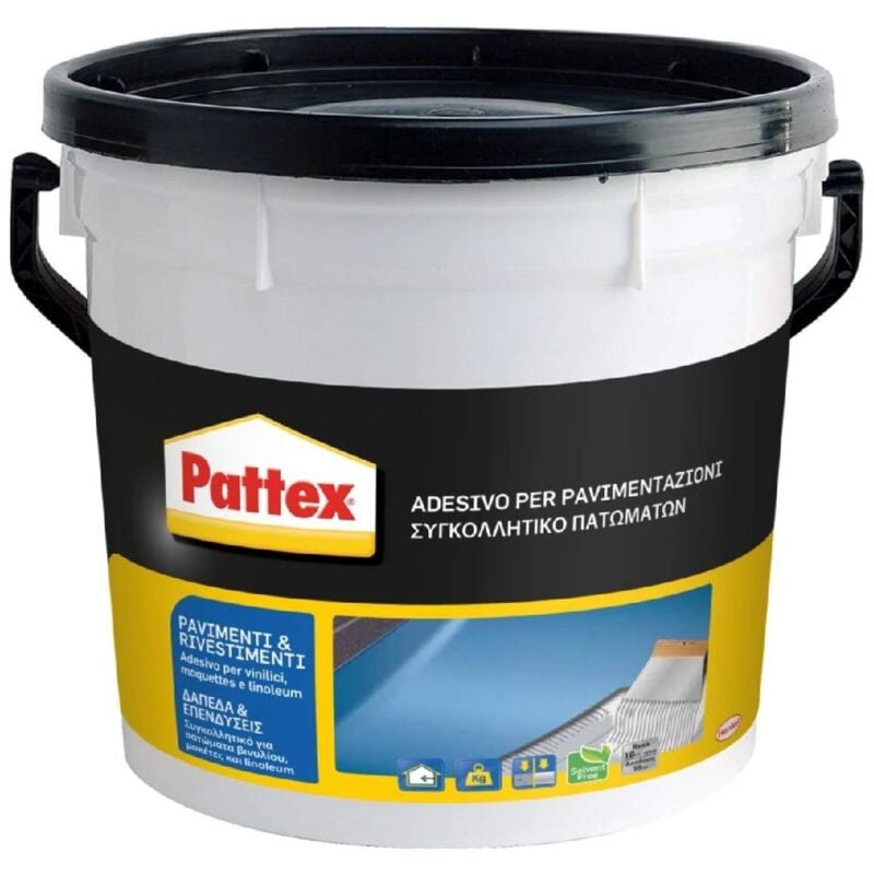 foto del prodotto pattex adesivo acrilico per pavimenti e rivestimenti applicabile su superfici orizzontali e verticali 850 gr 1 pezzo
