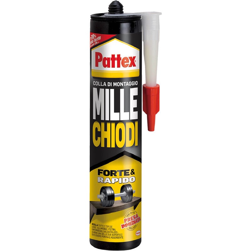 foto del prodotto pattex adesivo millechiodi forte rapido gr. 400 bianco