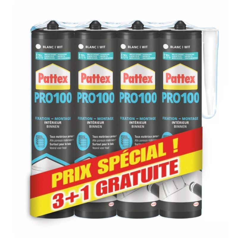 foto del prodotto pattex adesivo pl100 serbatoio alto bianco set 3 1 798270