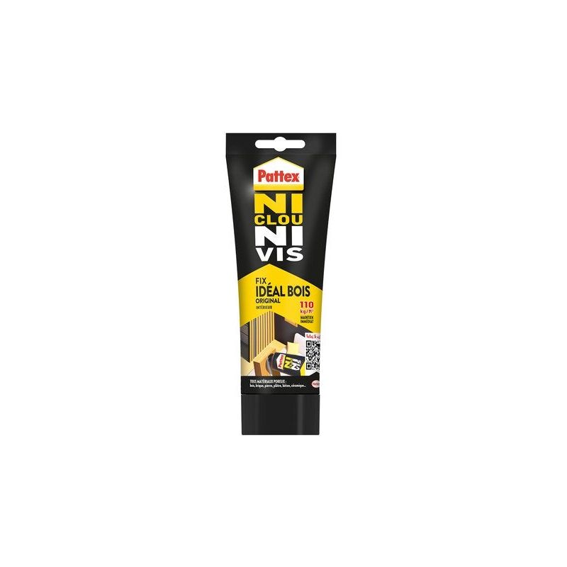 foto del prodotto pattex colla acrilica per fissaggio interno, senza chiodi o viti, legno, tubo da 52 g pattex