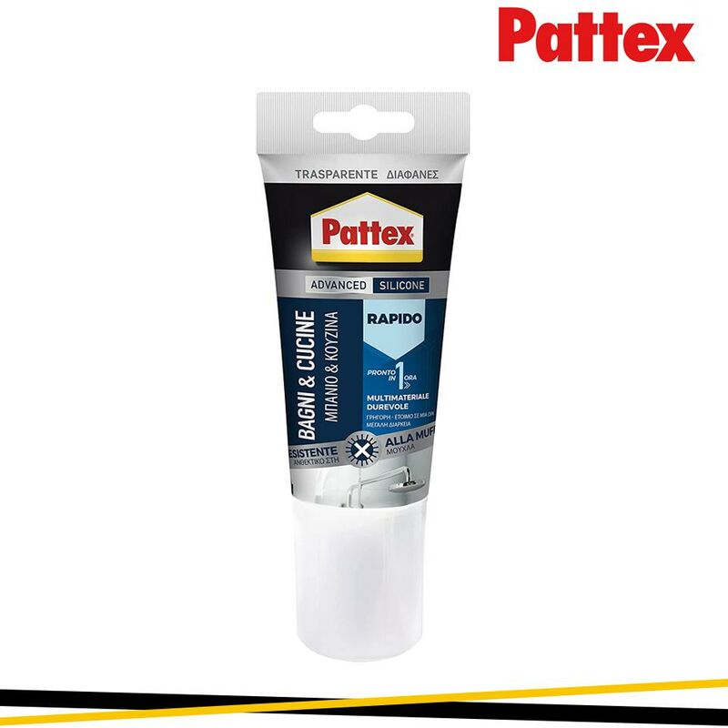 foto del prodotto pattex heavy range bagni cucine rapido trasparente 150ml