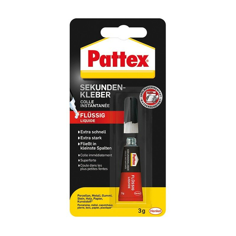 foto del prodotto pattex istante liquid glue classica bottiglia 3g a 12 
