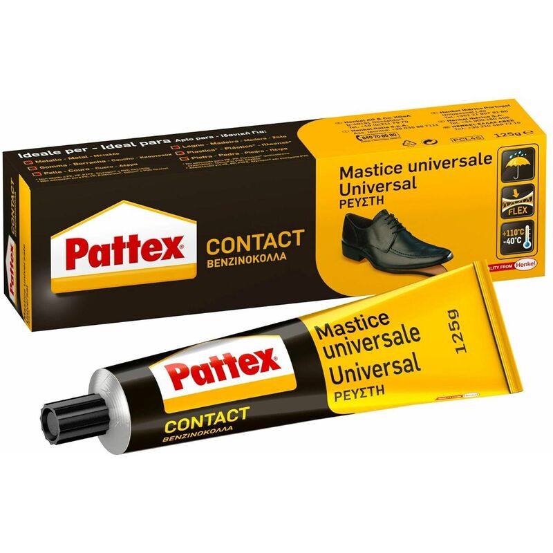 foto del prodotto pattex mastice colla adesivo a contatto universale tubetto da 125 gr