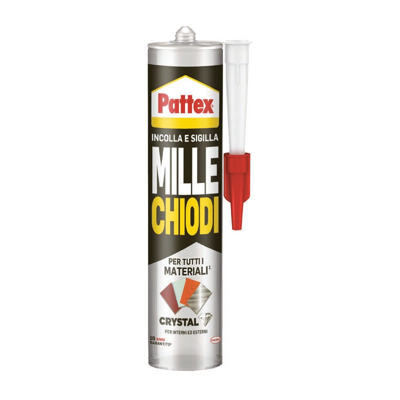 foto del prodotto pattex millechiodi crystal in cartuccia gr.290