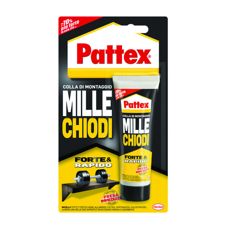 foto del prodotto pattex millechiodi forte e rapido in tubetto per interni gr.100